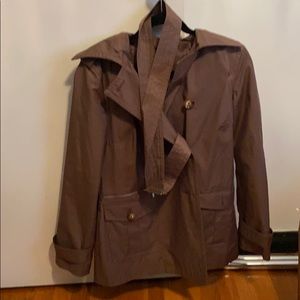 Michael Kors SM rain coat with belt and hood